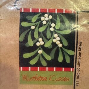 Toland | Decorative Flag | Mistletoe Kisses | 12.5” x 18” | NEW